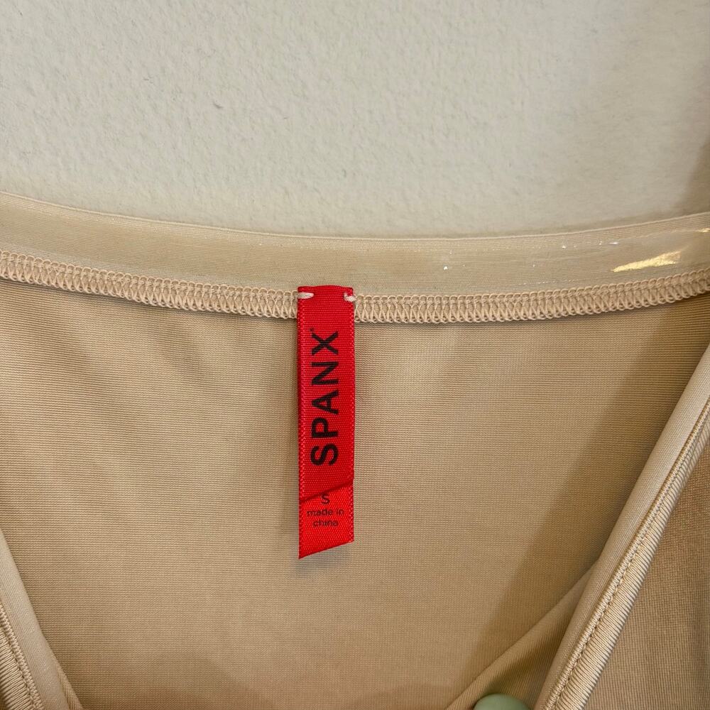 Spanx Full Shapewear Slip Dress Small Nude Tan Smoothing Shaping Undergarment - Picture 3 of 6